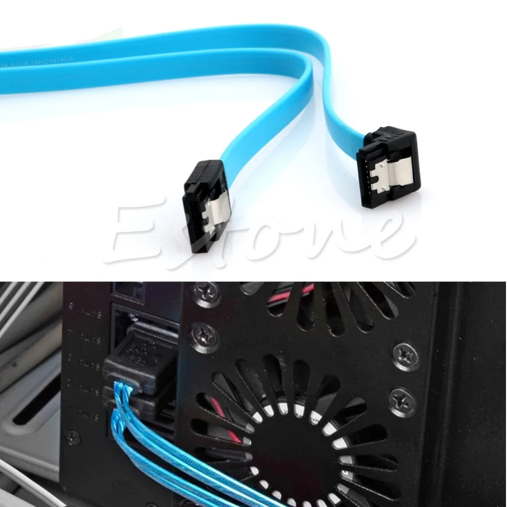 SAUJNN SATA 3.0 III SATA3 SATAiii High Speed 6GB/s Data Cable Angle Cord Blue 18.5 inch Z09 Drop Ship SAUJNN SATA 3.0 III SATA3 SATAiii High Speed 6GB/s Data Cable Angle Cord Blue 18.5 inch Z09 Drop Ship