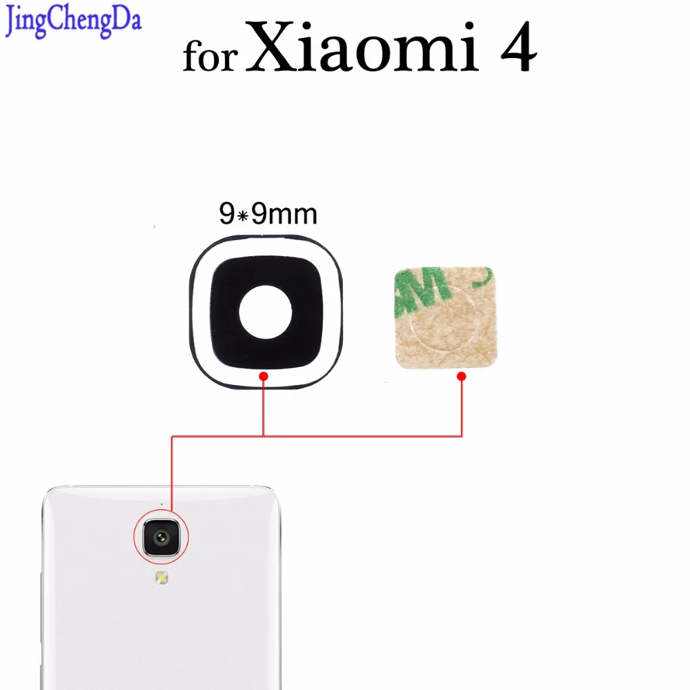 JCD 1pcs Glass Lens for Xiaomi Mi4 Mi 4 Rear Back Camera