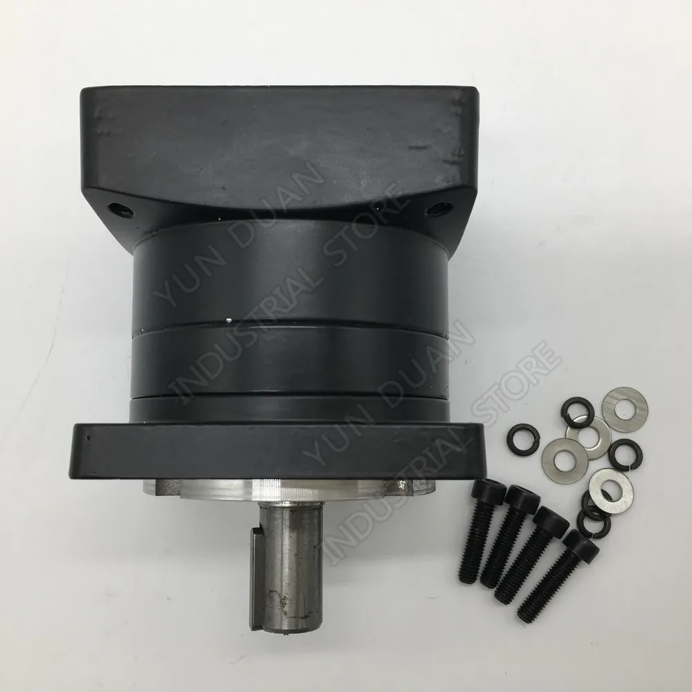 10:1 Ratio Nema34 86mm Planetary Gearbox 10 Speed Reducer Shaft 14mm Carbon steel Gear for Stepper Motor Actual Ratio: 10.56:1