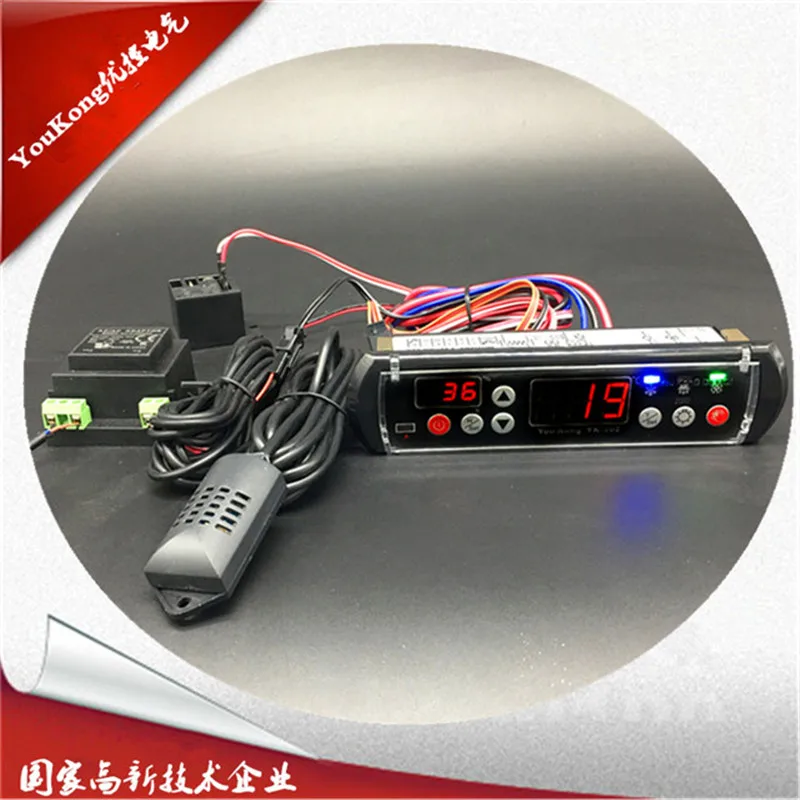 Цифровой Интеллектуальный регулятор температуры и влажности контроль Лер реле датчик светодиодный индикатор функция сигнализации