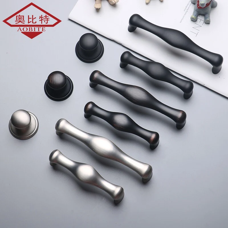 

AOBT Zinc Alloy Sliver Arc Cabinet Handles Drawer Knobs Kitchen Cupboard Door Pulls Fashion Furniture Handle Cabinet Hardware