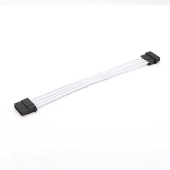 

10pcs/Lot Muticolor Color Single Sleeved IDE Molex 4Pin Male to Female Power Extension Cable with 2pcs Cable Comb.