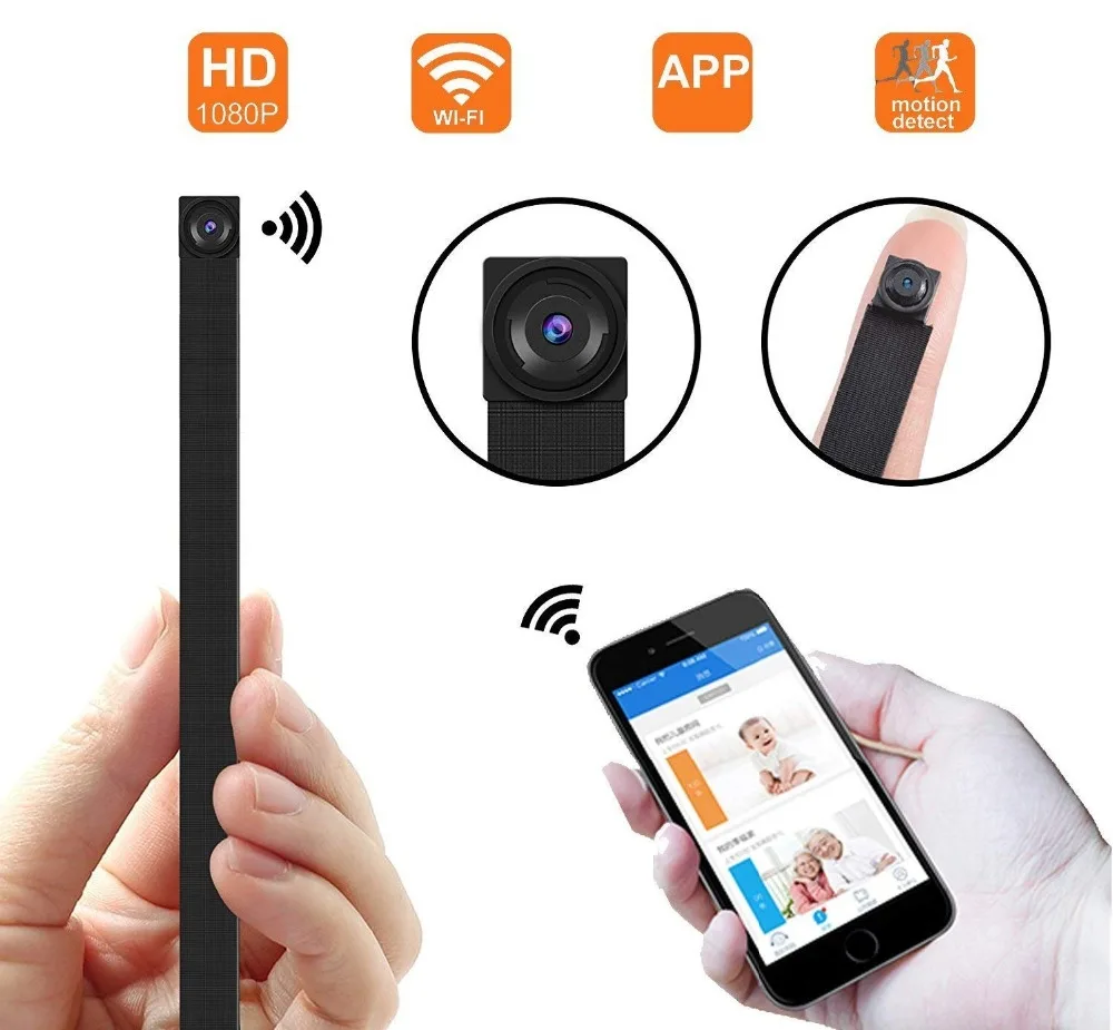 

HD 1080P DIY Portable IP WiFi Mini Camera P2P Wireless Micro webcam Camcorder Video Recorder Support Remote View Hidden TF card