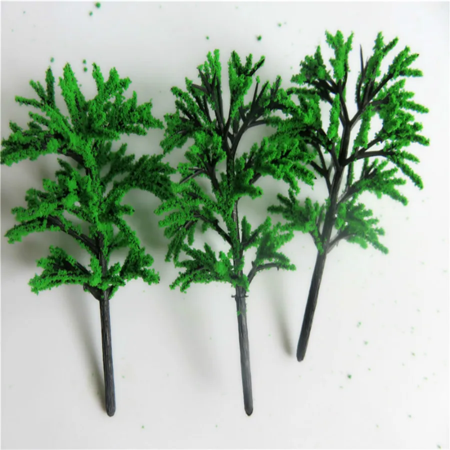 new architecture 3d scale artificial plastic model building green tree  layout52