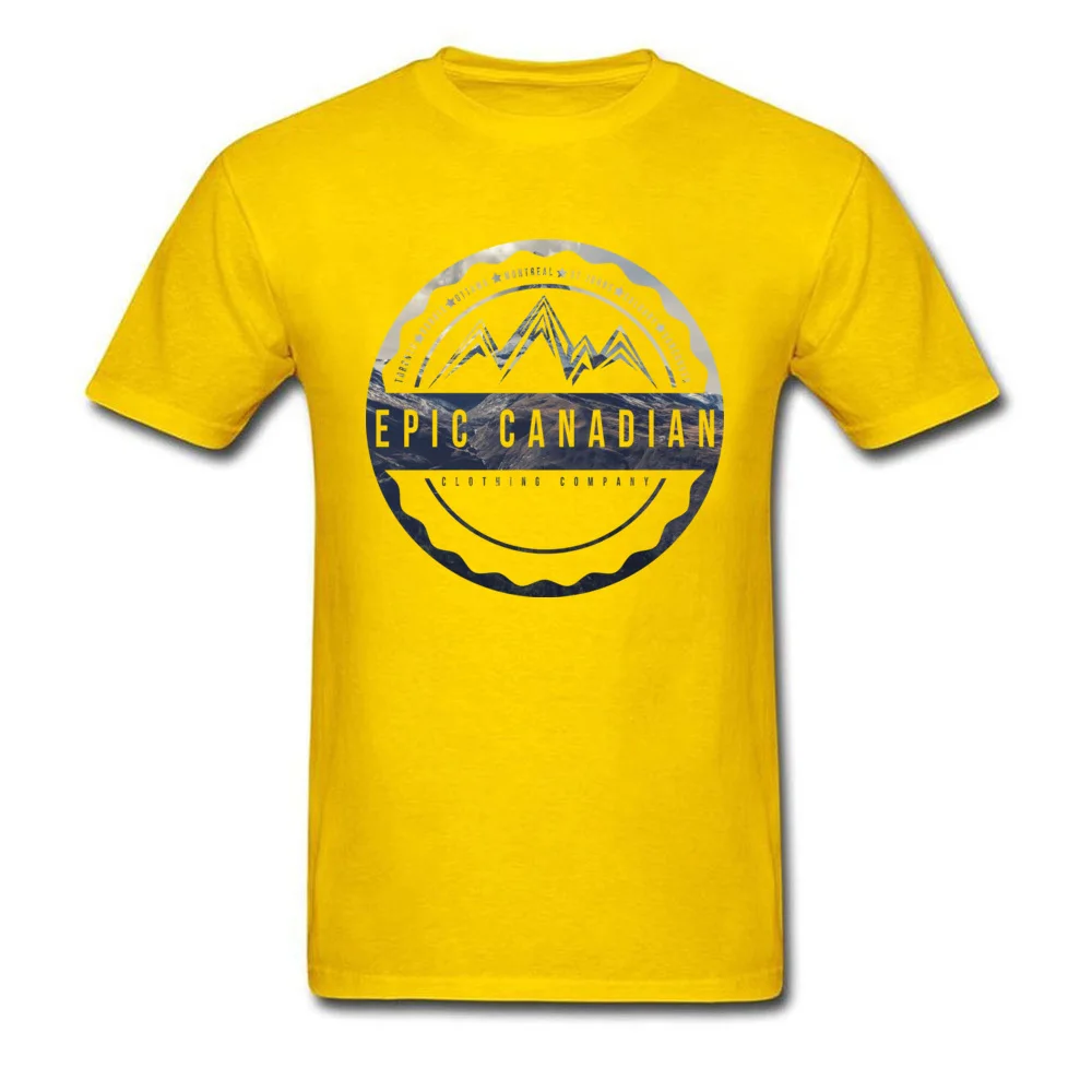 Printed Camisa Top T-shirts Family ostern Day Short Sleeve Crew Neck Tees 100% Cotton Fabric Men's Casual Tops & Tees Epic Canadian Clothing Company Photo Logo yellow