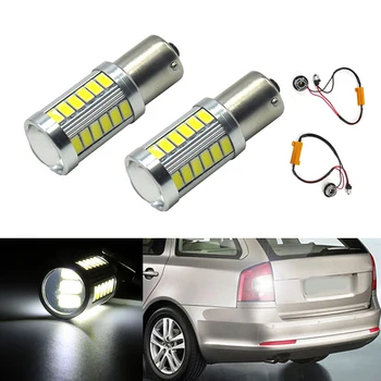 

2x 1156 LED 5630 Chip Canbus backup reverse light lamp For Skoda Fabia Praktik Octavia Octavia (1Z3) Octavia (5E3)