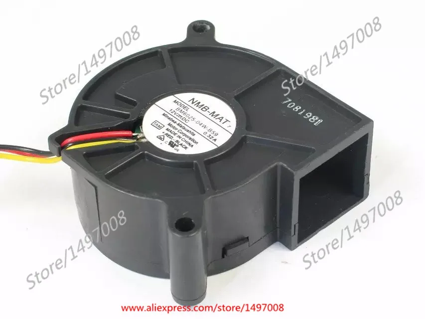 

NMB-MAT BM6025-04W-B59 TAM DC 12V 0.32A 3-Wire 60x60x25mm Server Cooler Fan