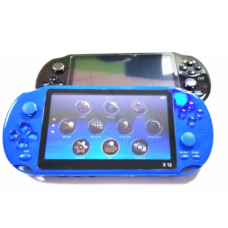 Upgraded version X12 game console 5 inch portable handheld retro video game machine with 1000+ 8/16/32 bit Arcade games