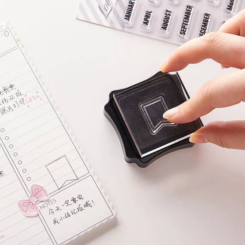 Lovedoki Новые Домашние DIY Прозрачный Штамп Печать Записки Планировщик Повестки Дня