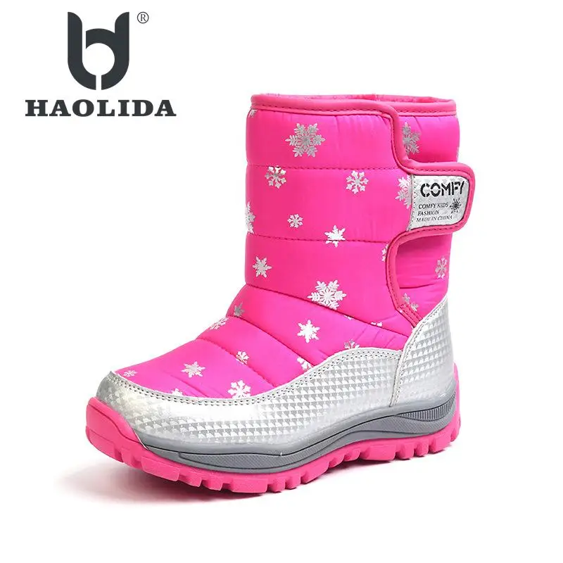 

Winter Style New Children's Snow Boots And Flannel Bottomed Warm And Antiskid Children's Boots Are Comfortable And Good Quality.