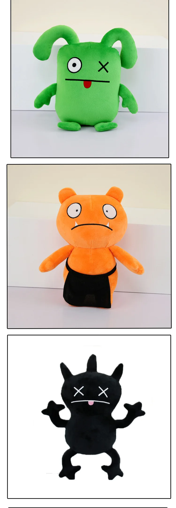 New Arrival 28cm Ugly doll Plush Toy Soft Stuffed Ugly Gifts for Children's Animation Doll Cartoon Dolls Festival Gifts