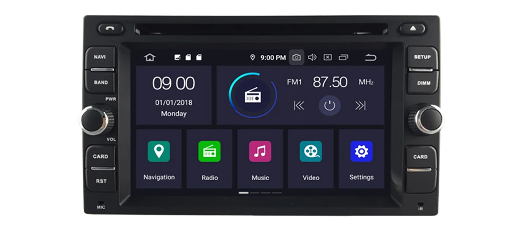 Best ZaiXi For Nissan Frontier 2005~2014 DIN Car Android 9 GPS Naviation Multimedia system Bluetooth Radio Amplifier WiFI HD 0