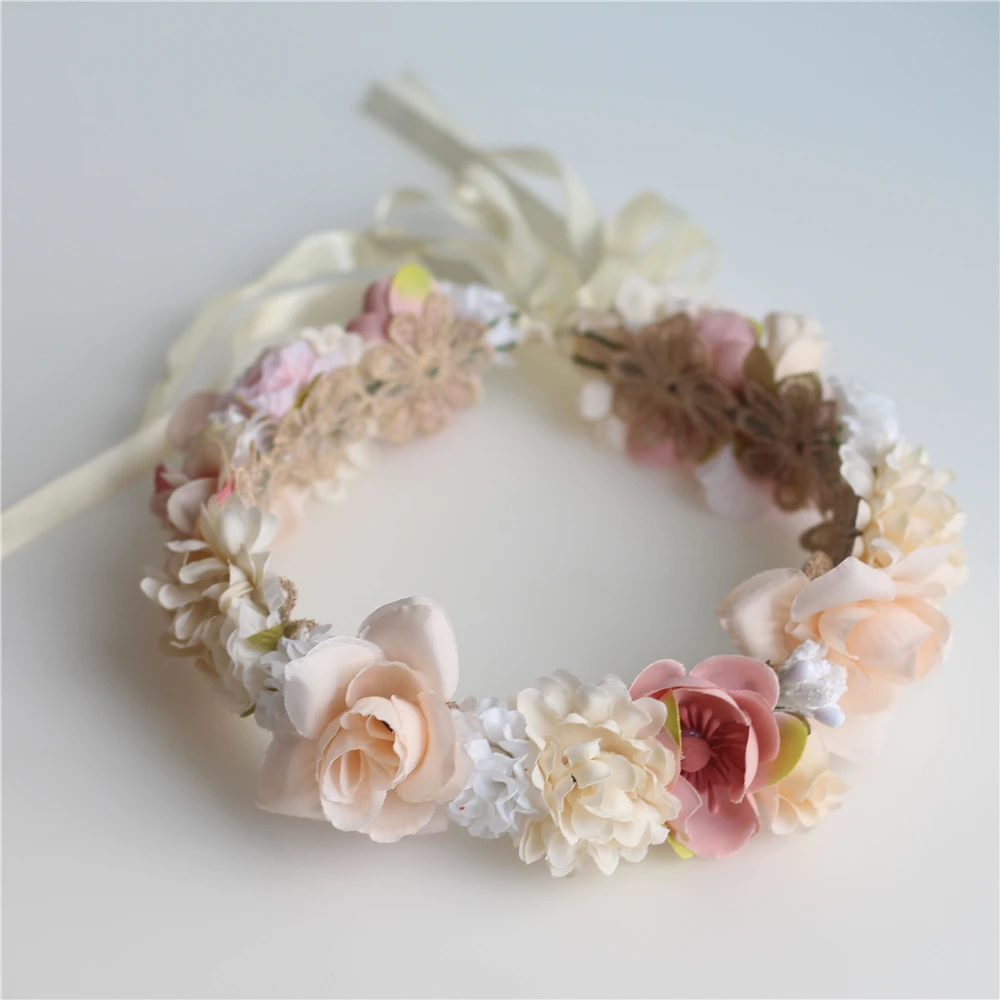 

Bohemia Wreath Garland Headbands for Wedding Beach Festival Party Photography Props