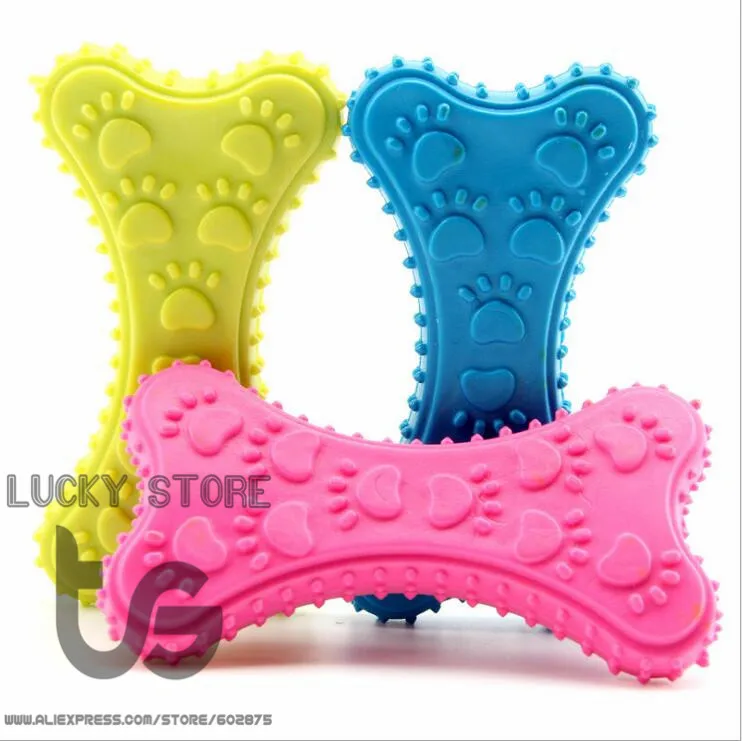 Bone shaped Pet Toy TPR Rubber Dog Chew Toys pet products dog toys Bone
