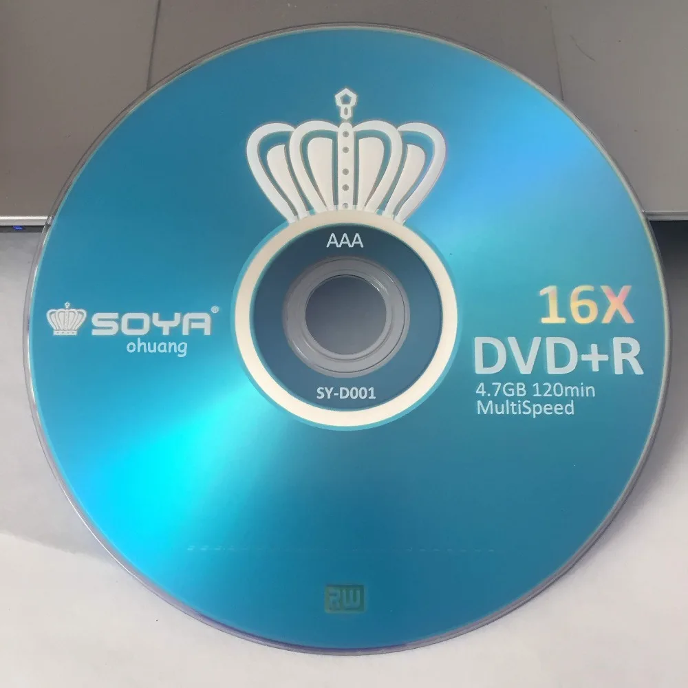 50 диски+ соевое король Голубой 16x4.7 gb пустые печатные DVD+ R