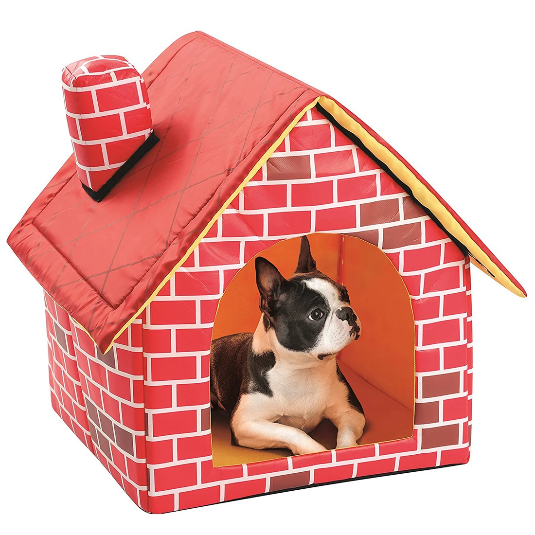 Portable Brick Pet Dog House Warm And Cozy Cat Bed Dog Kennel For Pets Cat Puppy Home Animals