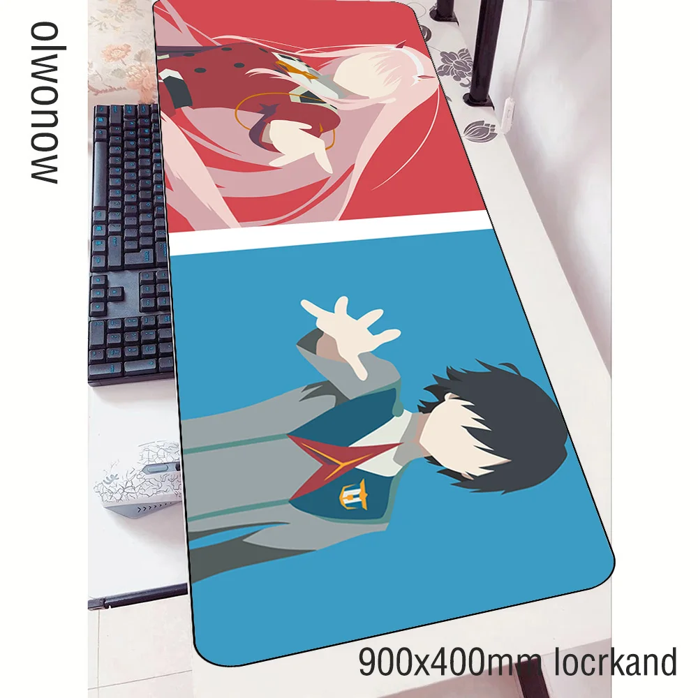 Коврик для мыши darling in the franxx padmouse 900x400x3 мм, игровой коврик для мыши, классный коврик для мыши, игровой стол, восхитительный коврик для мыши, ПК