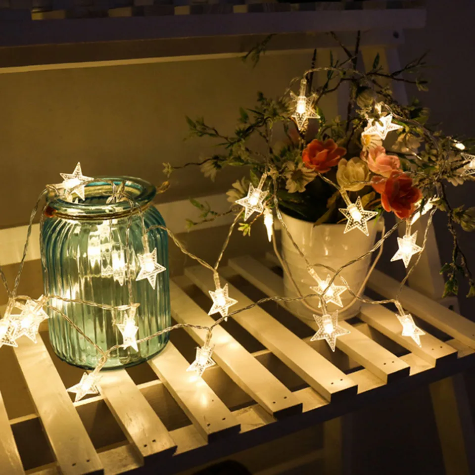 3m led String Fairy Light Battery Powered 20 Leds Fairy Lights Star Christmas Lights Outdoor Decoration Indoor Christmas Tree 2