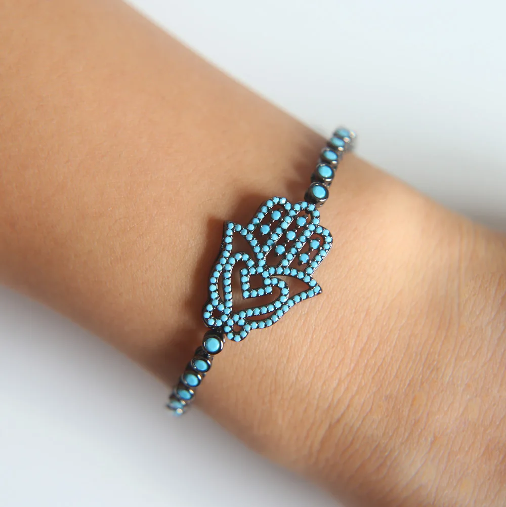 Роскошный браслет светло бирюзовый с цепочкой для тенниса|turkish jewelry bracelet|bracelet