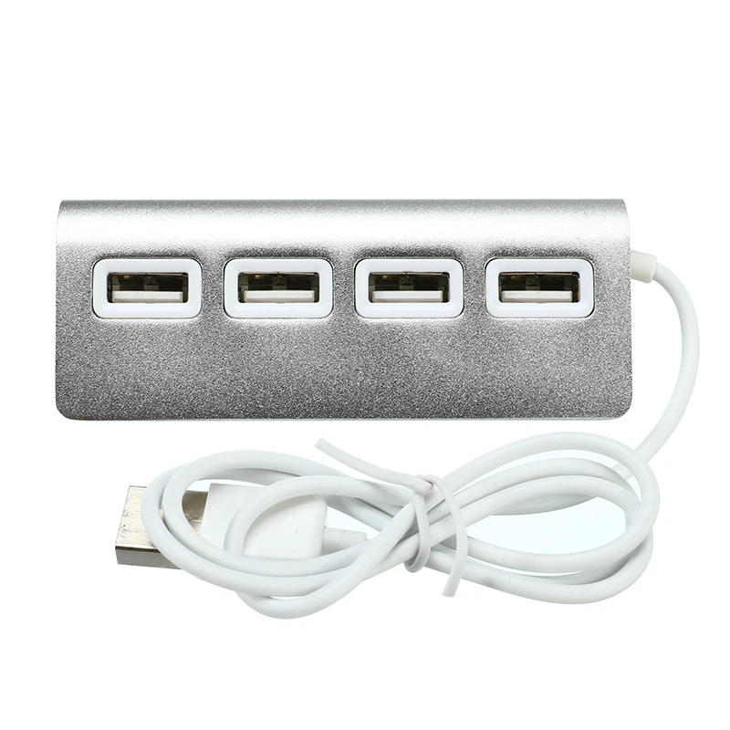 New Premium 4 порты и разъёмы алюминиевый usb-концентратор с 11 дюймов экранированный кабель Для iMac/MacBooks/шт ноутбуки