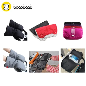

BAAOBAAB TCST003 Winter Warm Gloves Antifreeze Fur Muff Plush Thickening Stroller Accessories Optional With Mobile Phone Pocket