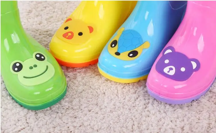 Детская водонепроницаемая обувь; водонепроницаемые детские резиновые сапоги; яркие цвета; теплые резиновые сапоги для мальчиков и девочек; детская непромокаемая обувь