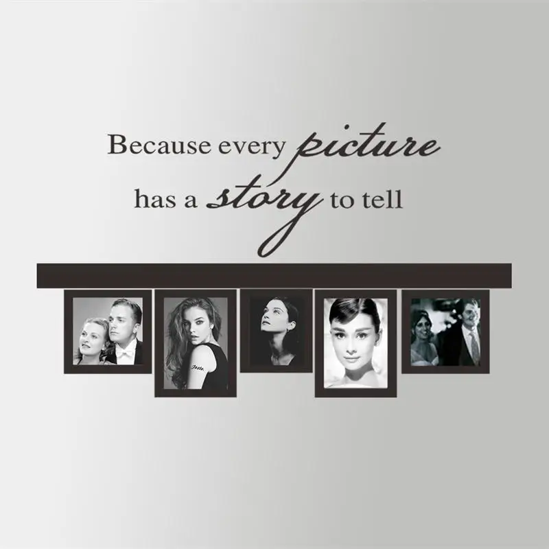 

Hot Selling Every Picture Have Story Photo Frame Loving Decal Vinyl Wall Sticker Decoration DIY Home Decor Mural Art ZY8394