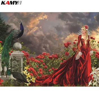 

5d Diamond Mosaic a picture of rhinestones Peacock Diamond Painting Cross Stitch Diamond Embroidery Beauty Patterns Arts XY1