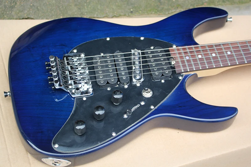 

Classic blue 6 string electric guitar
