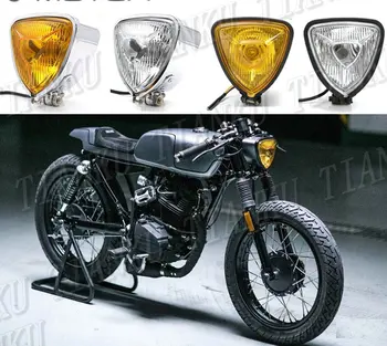 

Motorcycle Retro Metal Headlights Light For Honda Yamaha Suzuki Kawasaki Street Bobber Custom Chopper Cruisers Street Bike