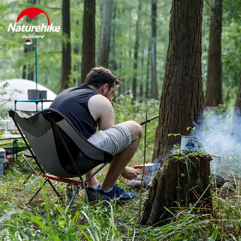  NatureHike Factory Fishing Chair Portable folding moon Chair Camping Hiking Gardening Barbecueart s