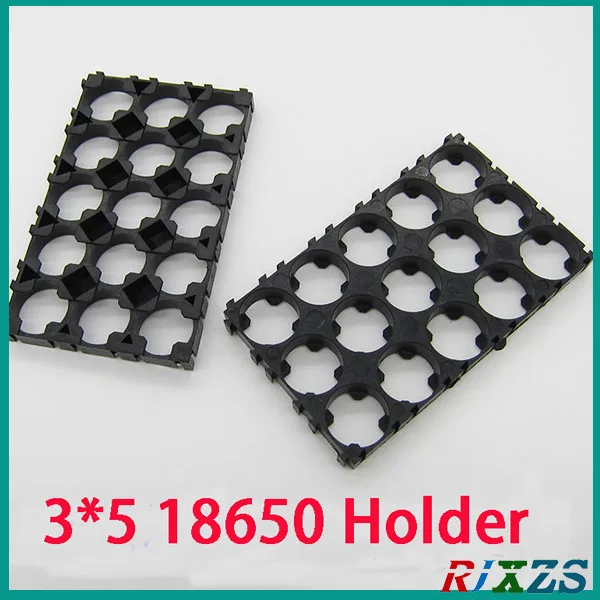 

2PCS/alot 3*5 18650 Battery Holder Bracket Cylindrical Battery Holder 15pcs18650 Holder Safety Anti Vibration Plastic Case Box