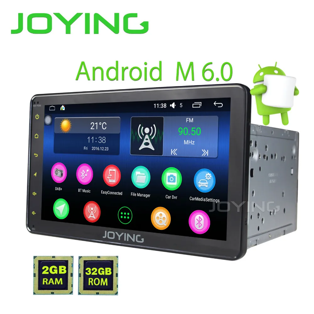JOYING Latest 2Din Android 6.0 Car head unit Stereo HD 8'' Player