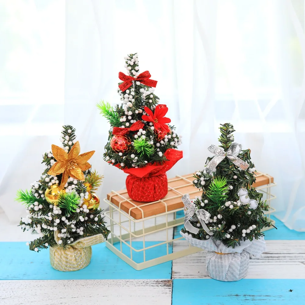 YORIWOO рождественские мини елки искусственный Merry Chrismtas украшения для дома 2018