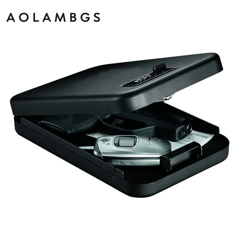 Password Safes portable car safe box handgun valuables money jewelry storage box security strongbox 1mm cold