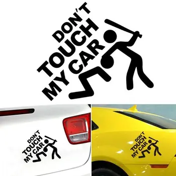 

14*12cm Safety Warning Vinyl Car stickers" DO NOT TOUCH MY CAR " Car Motorcycles Decal Styling Accessories New Arrival