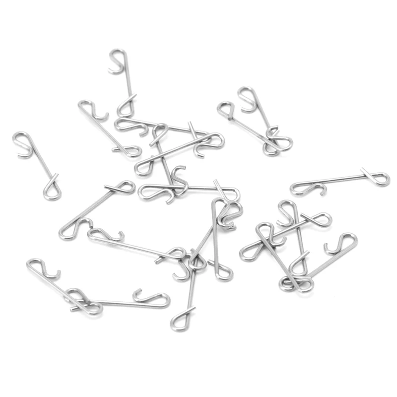 

50pcs Braid Knotless Connectors Fishing Line Wire Connector Barrel Swivel Kit