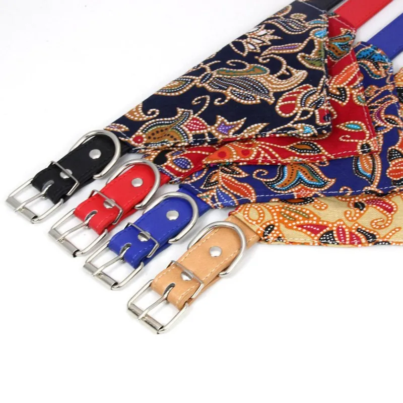 Japanese Style Dog Bandanas Cotton Washable Pet Bandanas Scarf Bow ties Collar Cat XS-L dog Scarf Dog Accessories