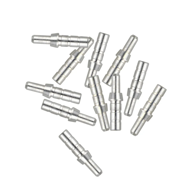 50pcs Arrow Pin Nocks   Aluminum Pin For ID5.5 mm 4.18mm Carbon Arrow Shaft DIY Archery Accessories