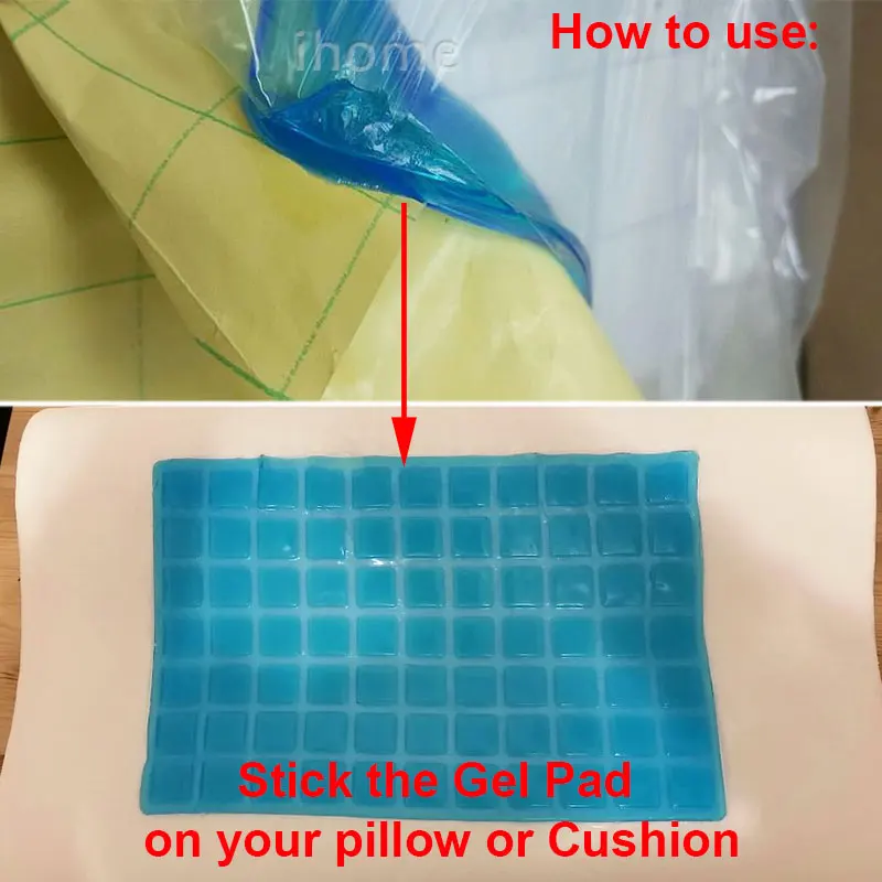 Diy Comfort Cooling Gel Pillow Pad Neck Sleeping Healthy Massage