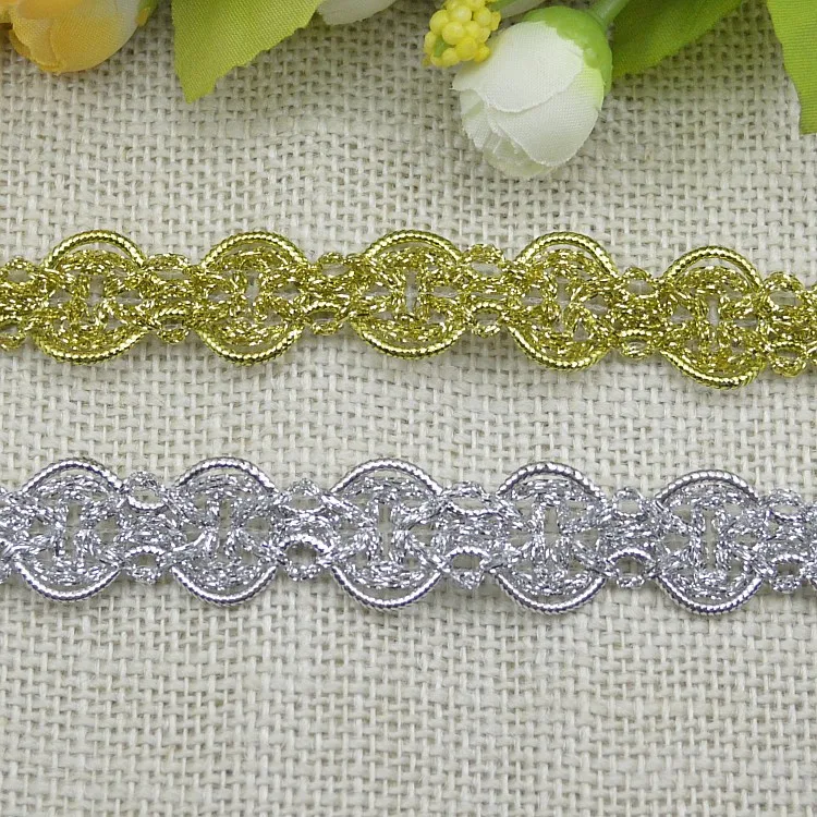 Кружевная лента с волнистыми краями 2 1 см|silver lace|edge lacelace trim |