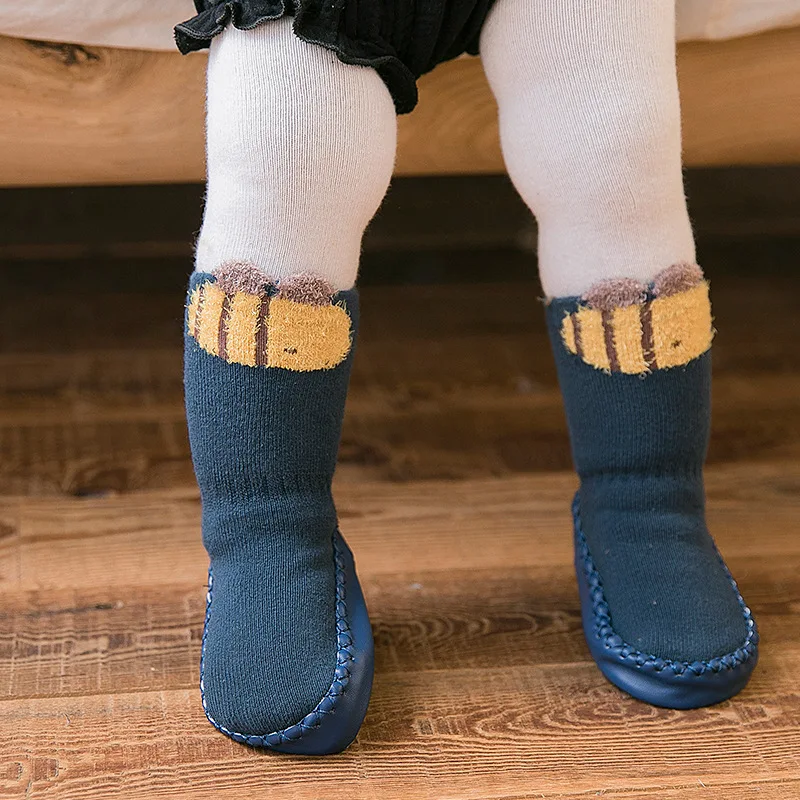 

Baby Girl Sock with Rubber Soles Infant Animal Funny Toddler Indoor Sock Newborn Baby Socks Winter Floor Socks Shoes Cotton