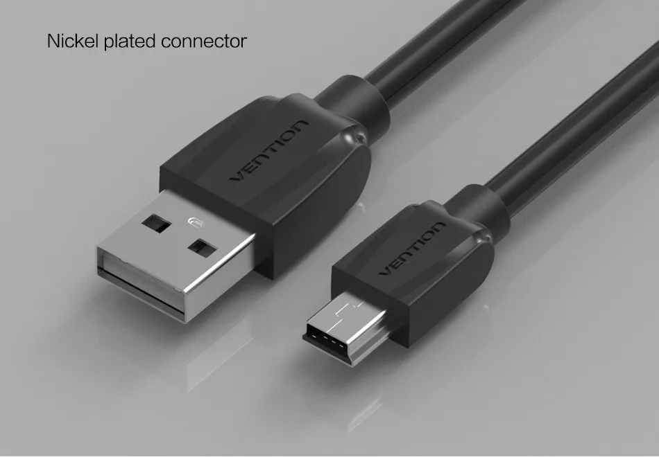 Vention Mini USB кабель мини-usb к usb Кабель зарядного устройства для MP3 MP4 gps камеры HDD