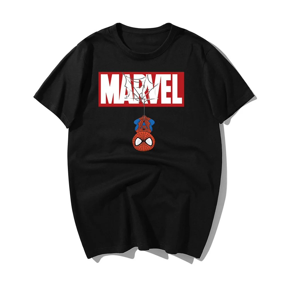

New 2019 Summer Printing Spiderman T Shirt Men Marvel Avengers Men T-Shirt Fashion Casual Short Sleeve Brand Tee Shirt Tops&Tees