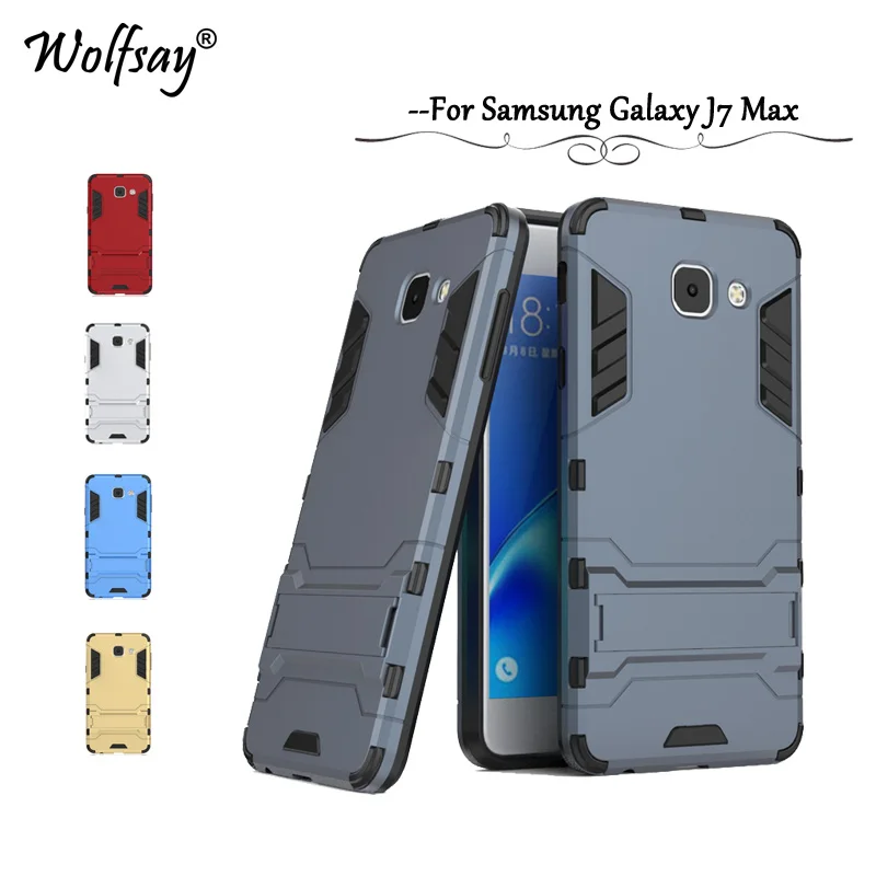 

Wolfsay Cover For Samsung Galaxy J7 Max Case Slim Robot Armor Rubber Fundas sFor Phone Case Samsung Galaxy J7 Max Coque Capa