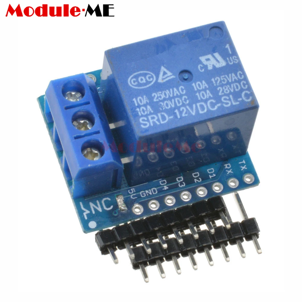 

ESP8266 Development Board 1 Channel Relay Module WeMos D1 Mini One Channel Relay Shield Module Mini Shield for Arduino DC 12V