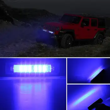 

7 inch 120W slim rows Led work light bar road Car Work Lights Driving Lamps Blue Light DC10-30V