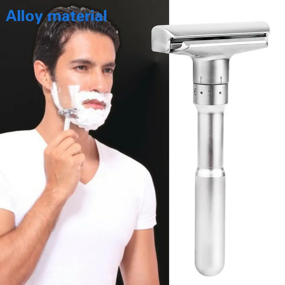 Мужская бритва для удаления волос, безопасная двойная Бритва для мужчин, Парикмахерская прямая бритва, Мужская бритва для лица, бритвенные лезвия, бритвенный станок