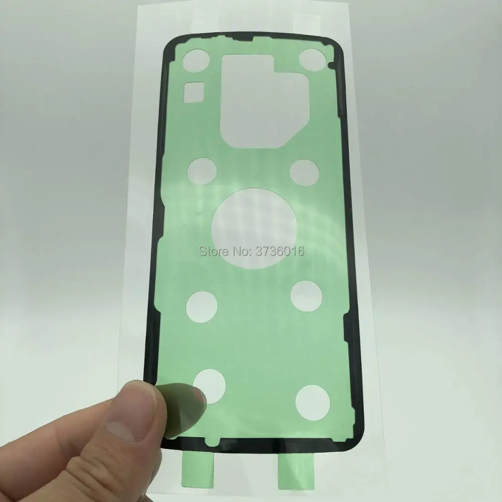 10 قطع الغطاء الخلفي ملصقا ل samsung galaxy S9 إطار الحافة البطارية عودة غطاء لاصق ملصق استبدال الهاتف المحمول إصلاح