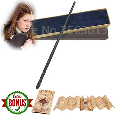 Ginny Weasley Оригинальная версия качество металлический сердечник Делюкс COS Дамблдор Волшебная палочка волшебная палочка с подарочной коробкой пакет Hp - Цвет: Ginny Weasley
